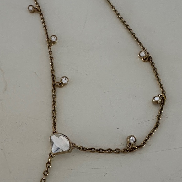 Swarovski Gold Necklace with Red Coral - Picture 3 of 5